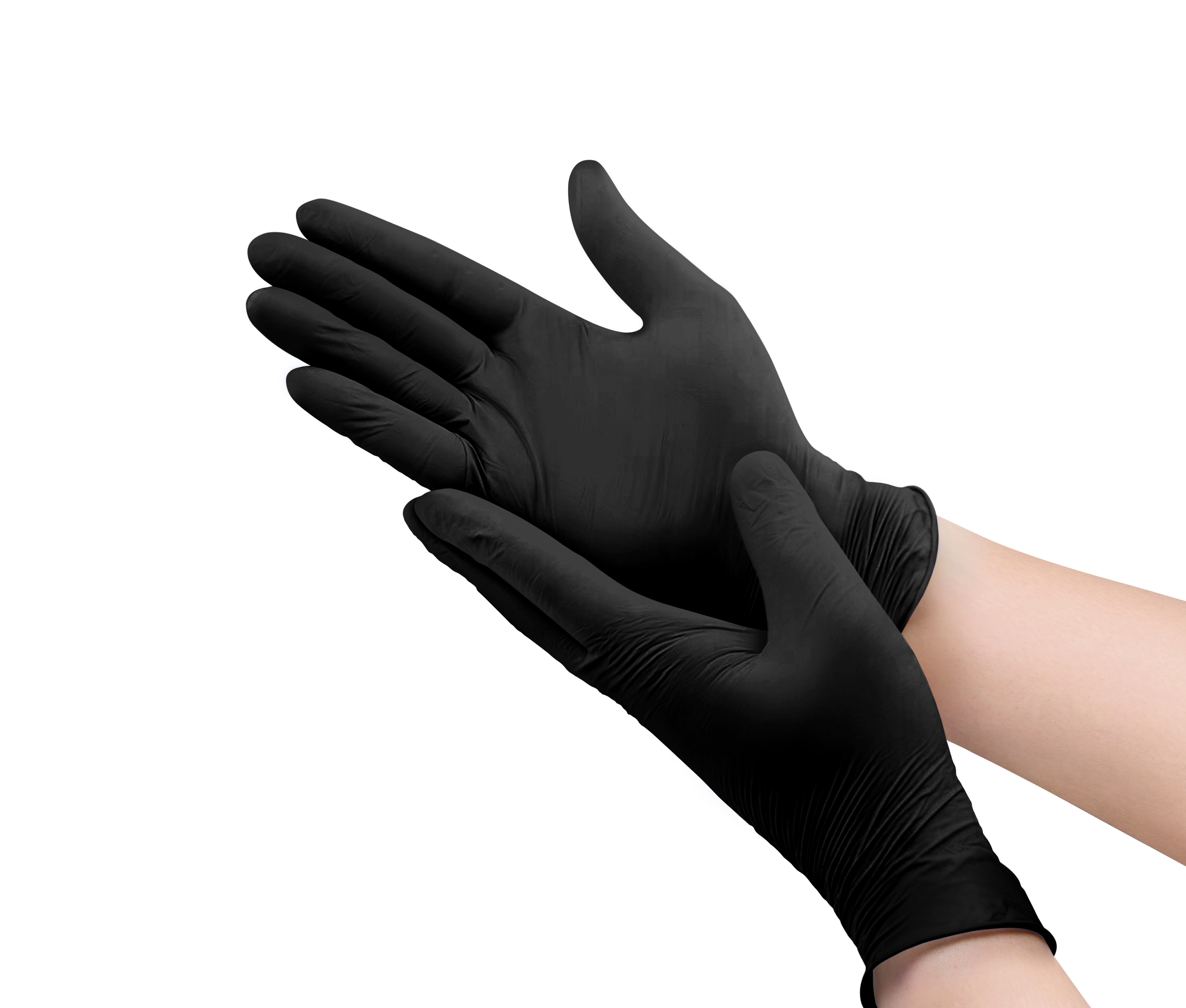 ニトリル手袋 黒 粉無し | ANYCL Nitrile Fit Gloves 350 Black