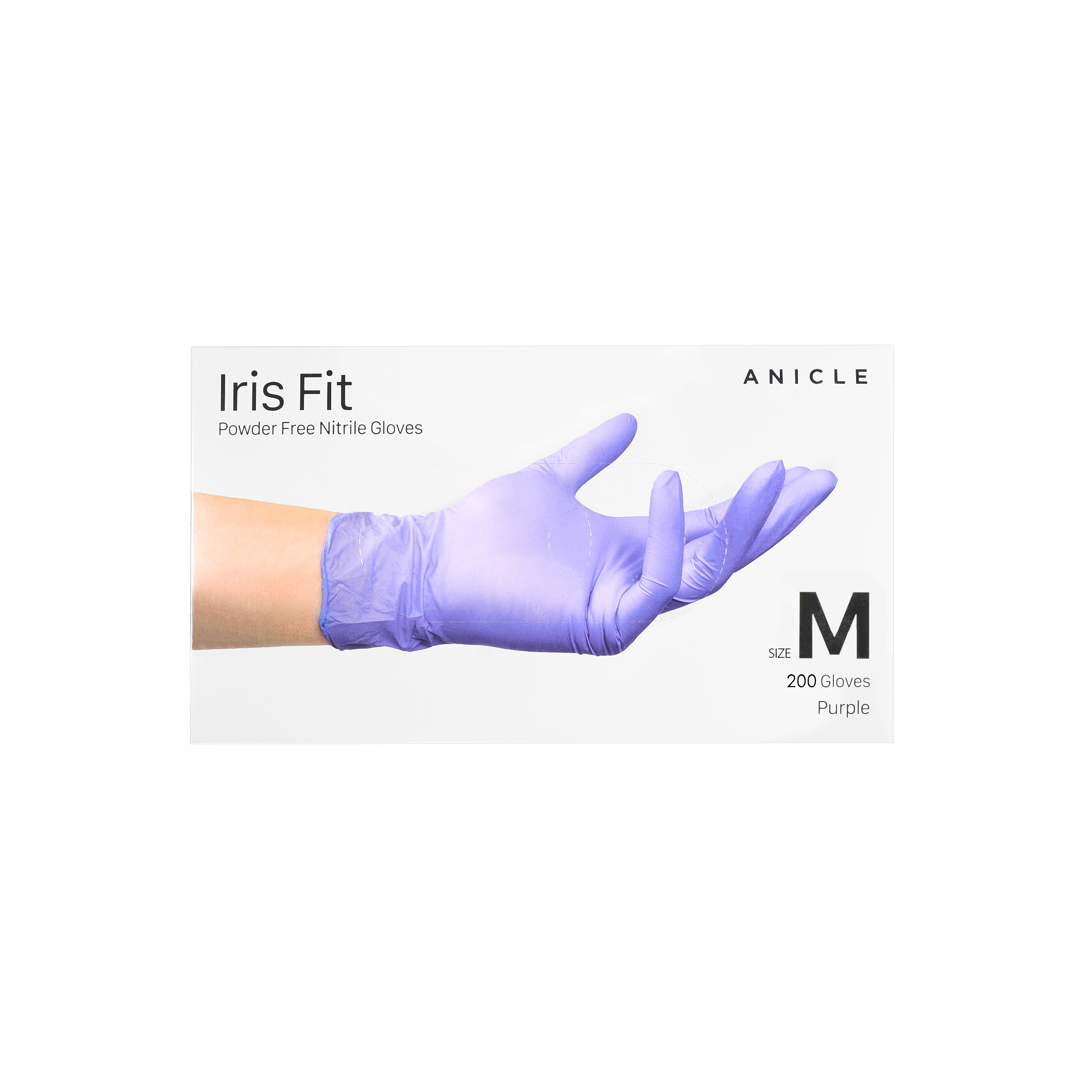 ニトリル手袋 紫 粉無し | Iris Fit Powder Free Nitrile Exam Gloves